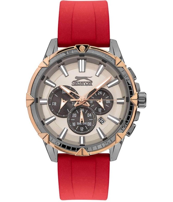 SLAZENGER Gents Red Silicone Strap SL.09.2090.2.03